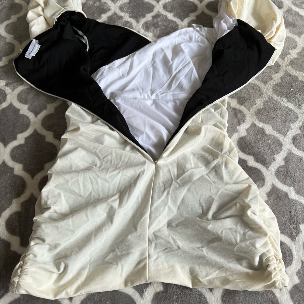 Lovers + friends white puff sleeve mini dress small - Picture 6 of 8